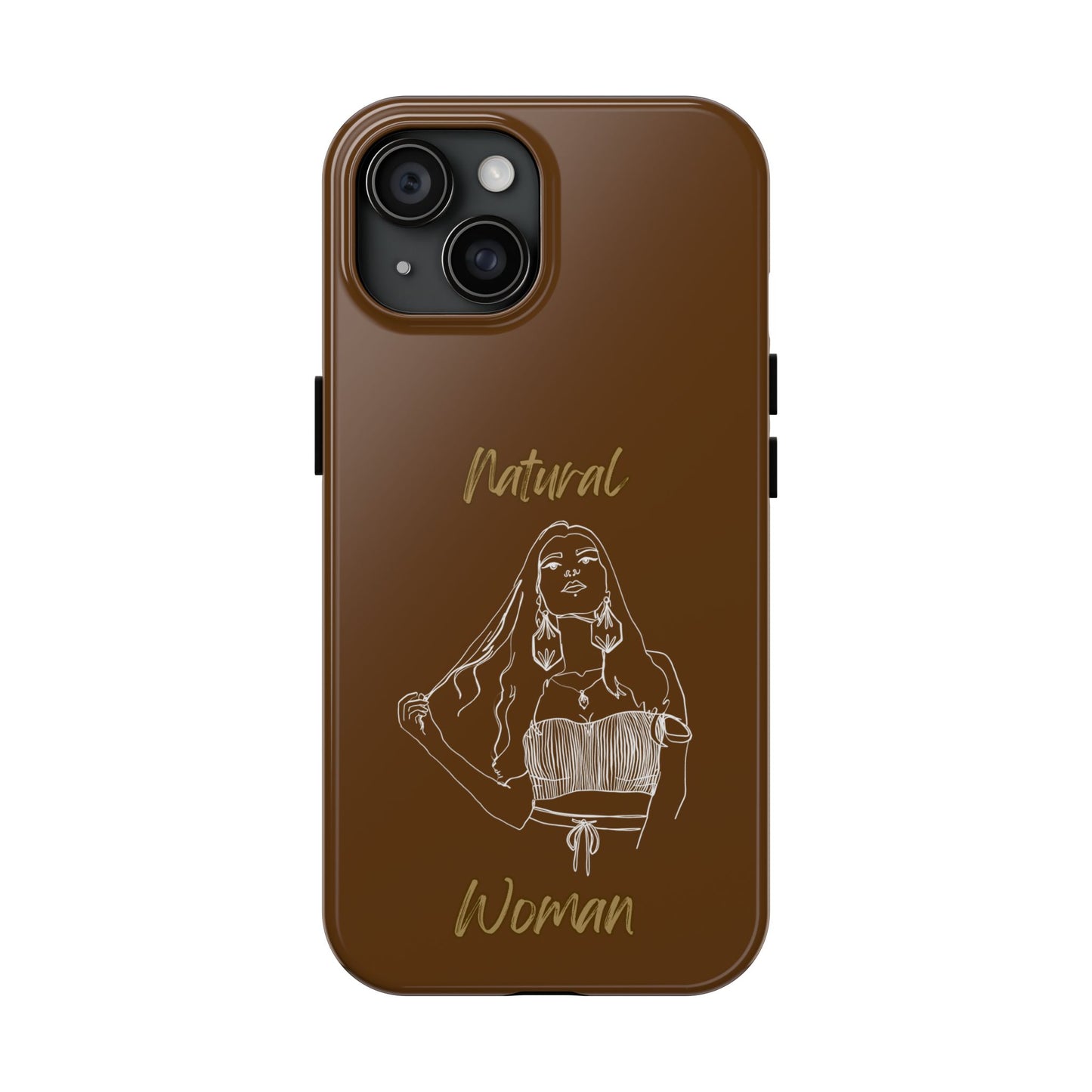 Natural Woman Thinking (WL)Tough Phone Cases BROWN
