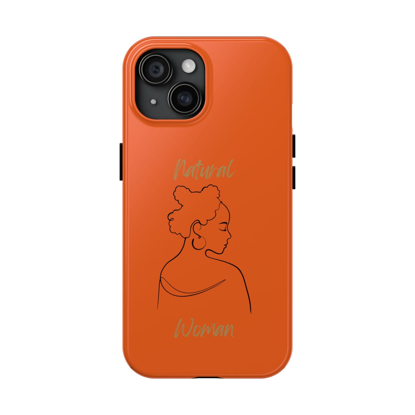 Natural Woman Twists (BL) Tough Phone Cases ORANGE