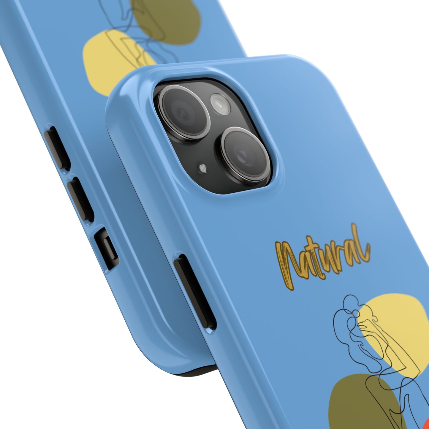 Natural Woman Colorful Pose (BL)Tough Phone Cases LIGHT BLUE