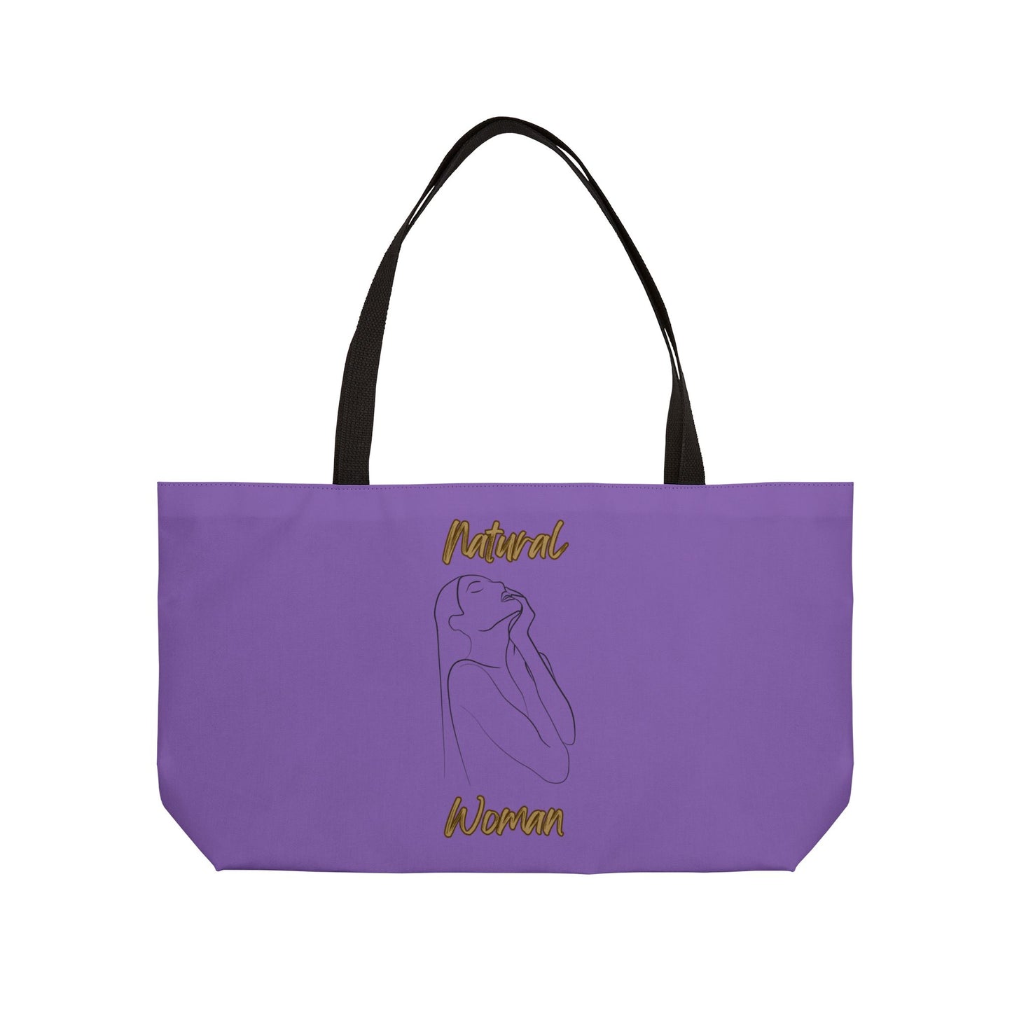 Natural Woman Thank You (BL) Weekender Tote Bag LIGHT PURPLE