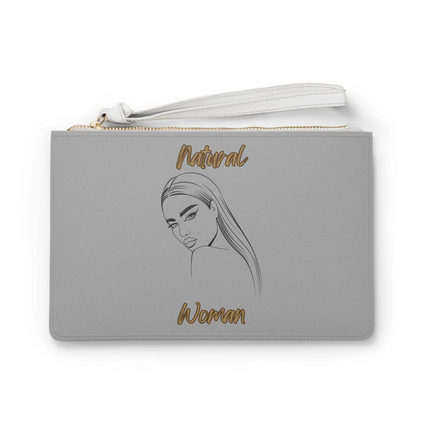 Natural Woman The Stare (BL) Clutch Bag LIGHT GREY
