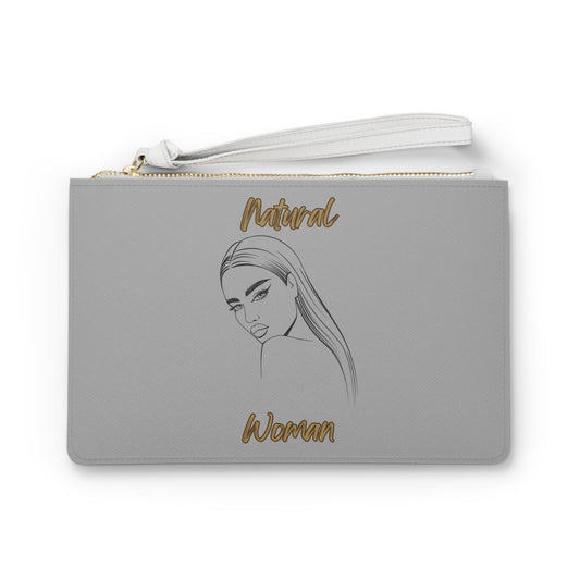 Natural Woman The Stare (BL) Clutch Bag LIGHT GREY