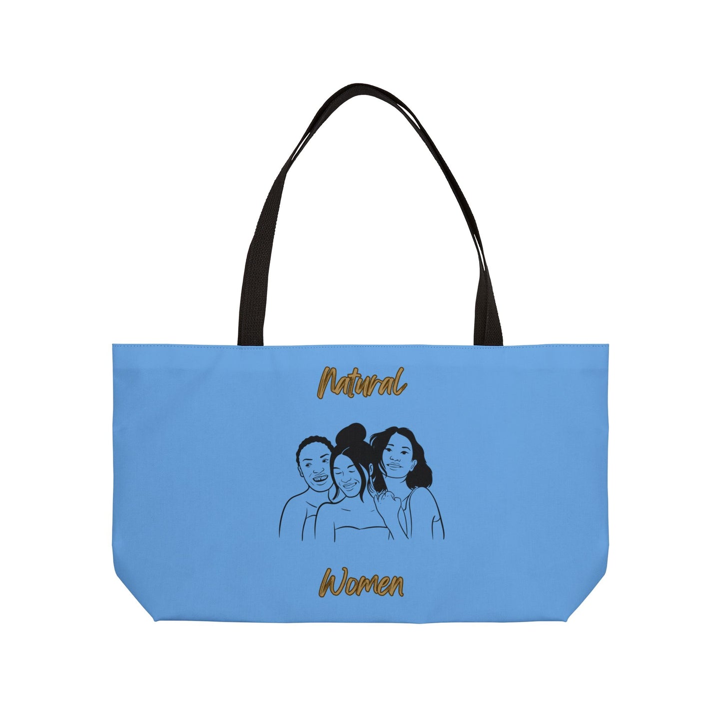 Natural Women Laughing Friends (BL) Weekender Tote Bag LIGHT BLUE