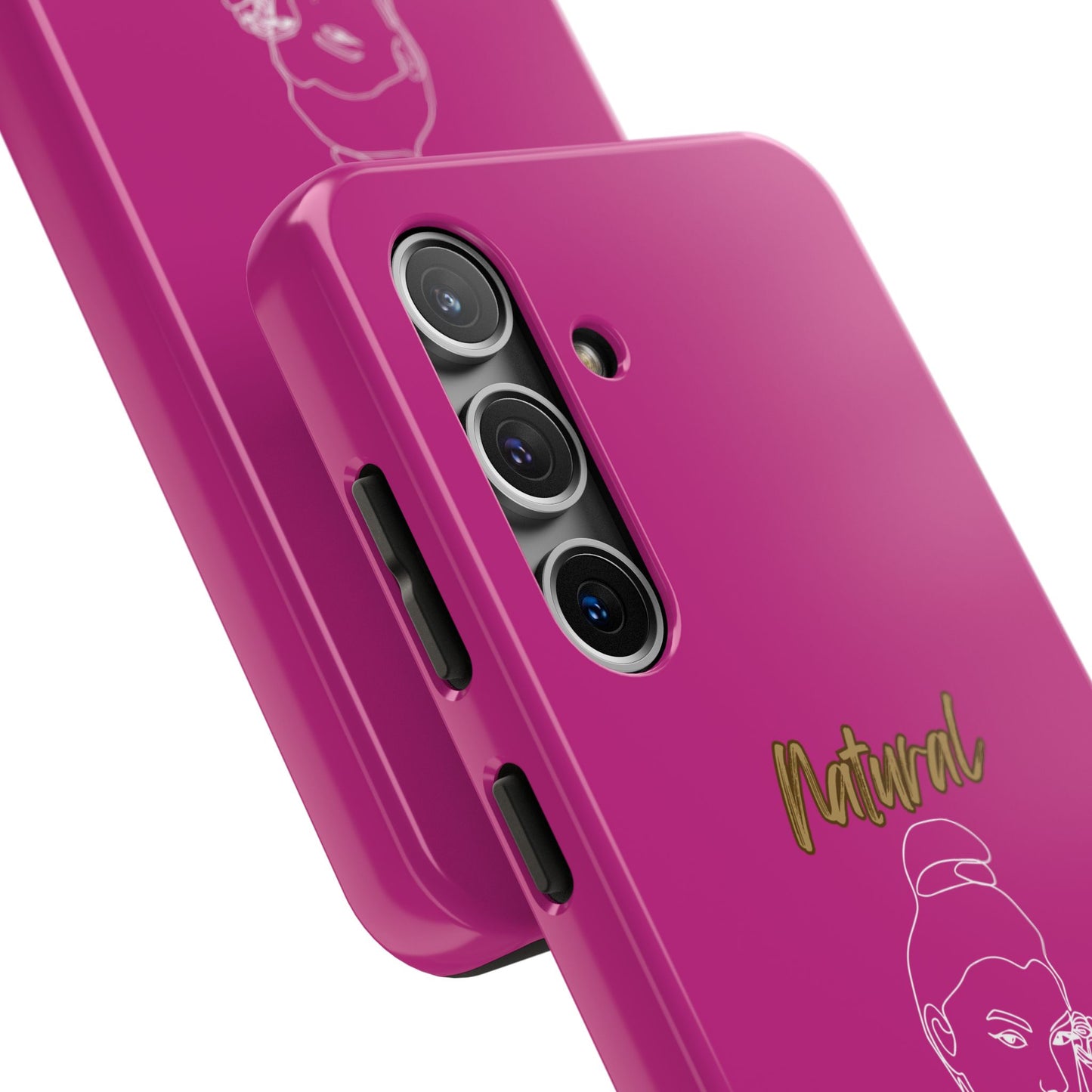 Natural Woman Sassy Bun (WL) Tough Phone Cases PINK