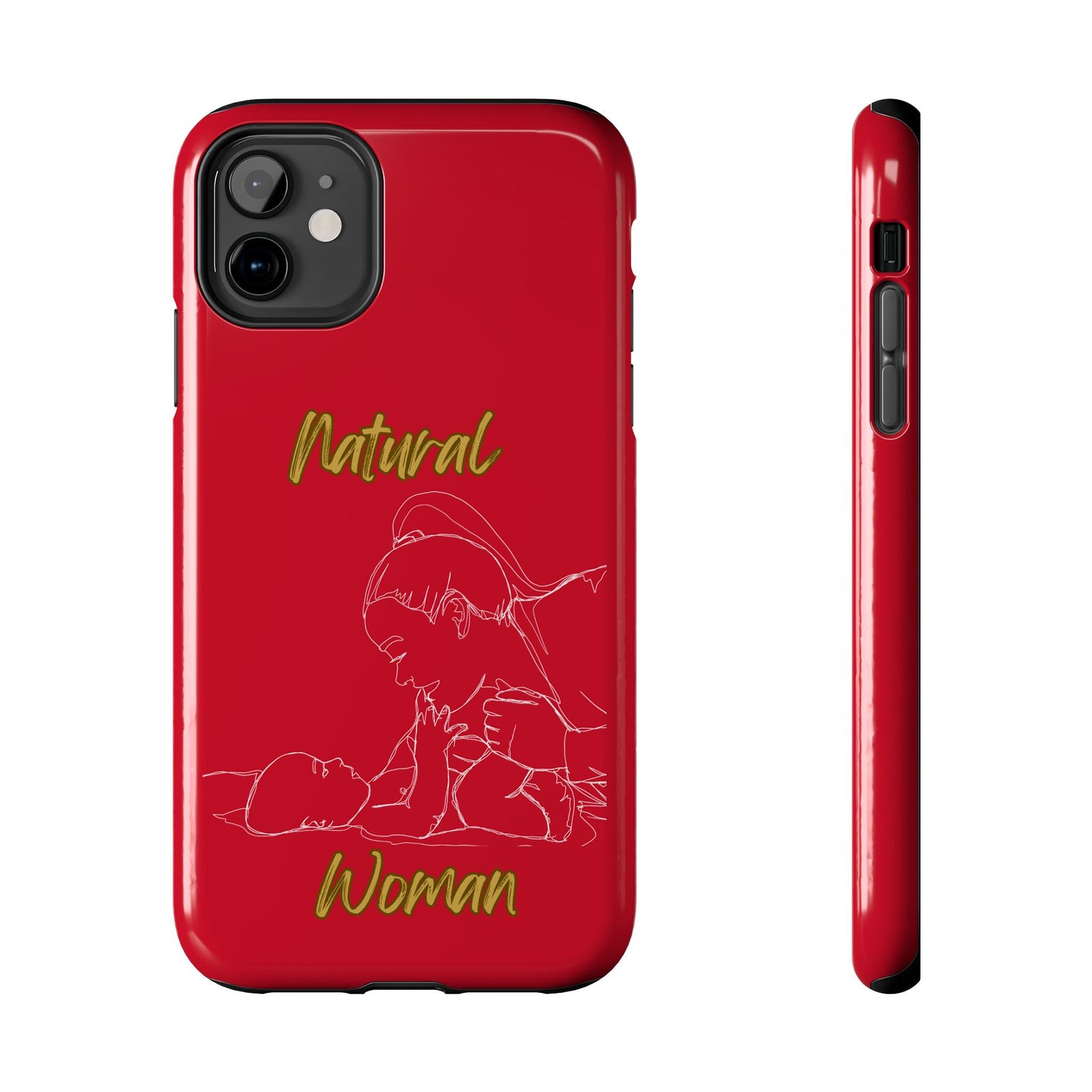 Natural Woman New Life (WL)Tough Phone Cases DARK RED
