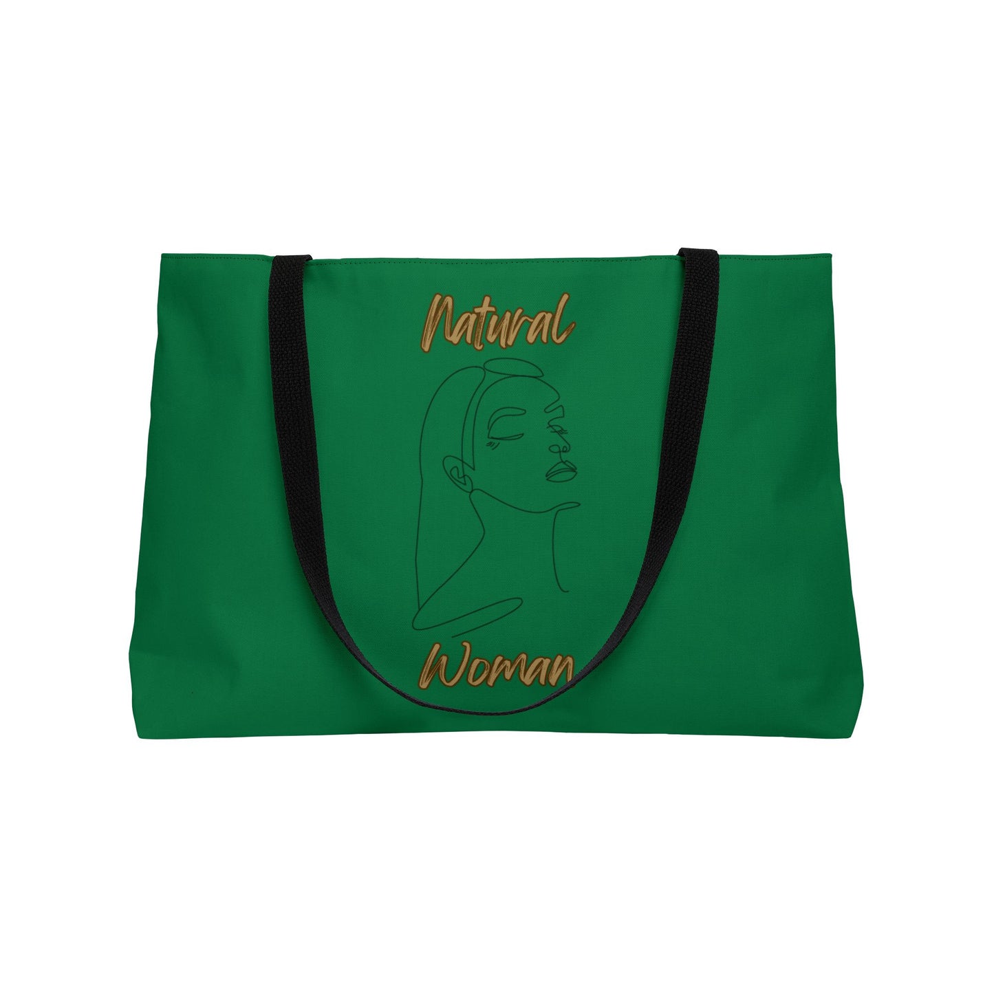 Natural Woman Calm (BL) Weekender Tote Bag DARK GREEN
