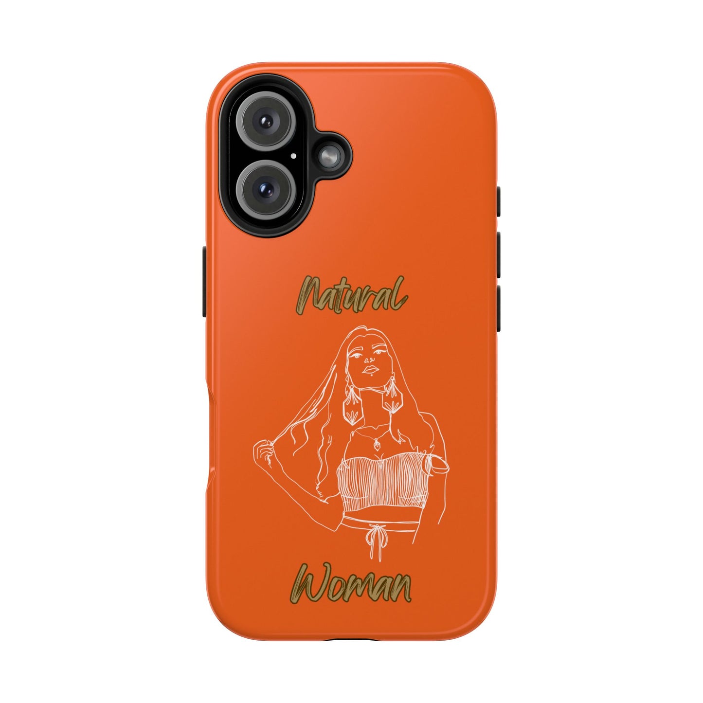Natural Woman Thinking (WL)Tough Phone Cases ORANGE