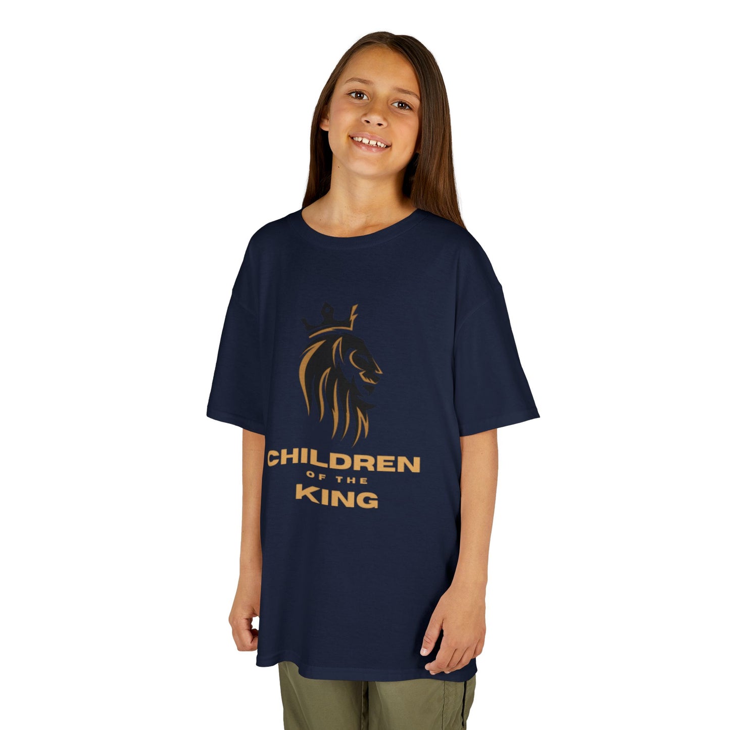 Children of the King Inspirational Kids Cotton T-Shirt (BL)