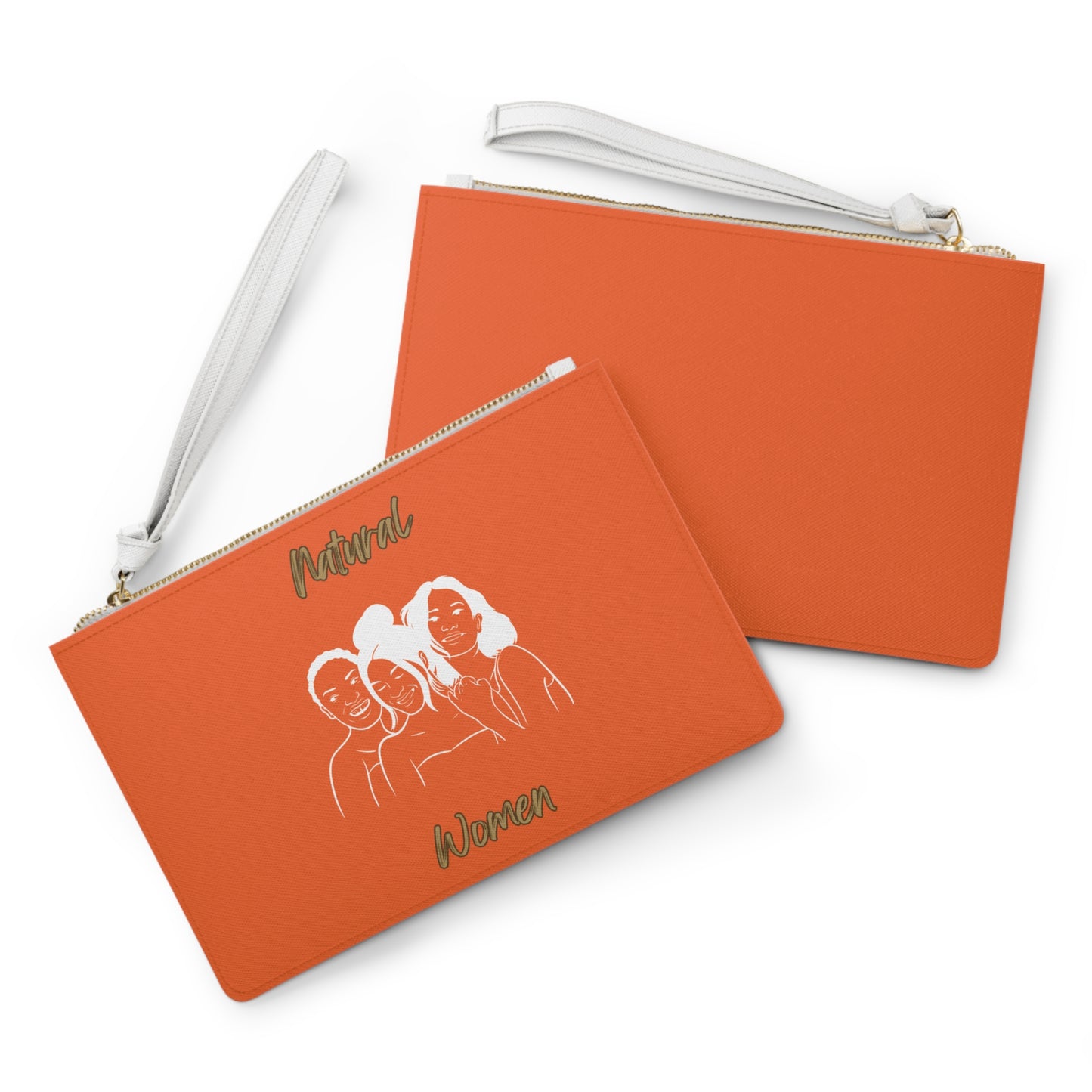 Natural Women Laughing Friends (WL) Clutch Bag ORANGE