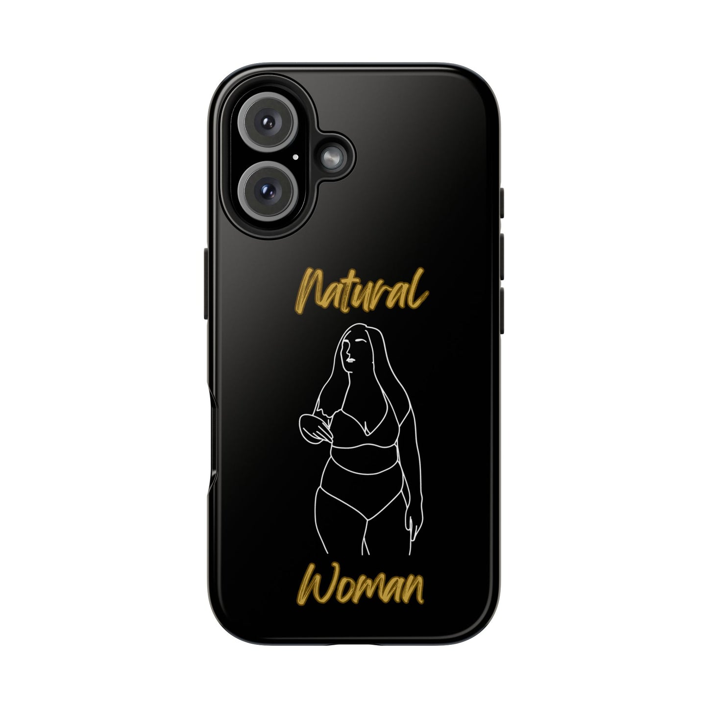 Natural Woman Full Beauty (WL)Tough Phone Cases BLACK