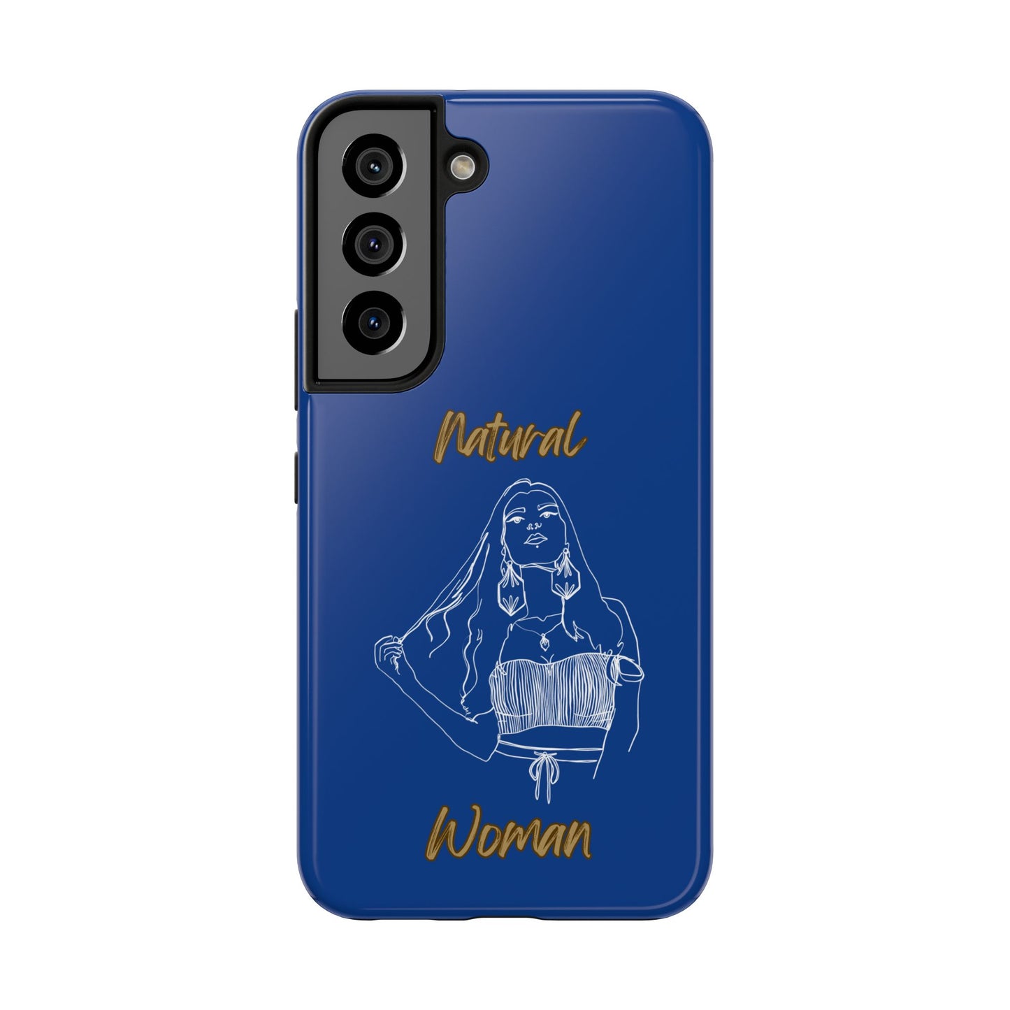 Natural Woman Thinking (WL)Tough Phone Cases DARK BLUE
