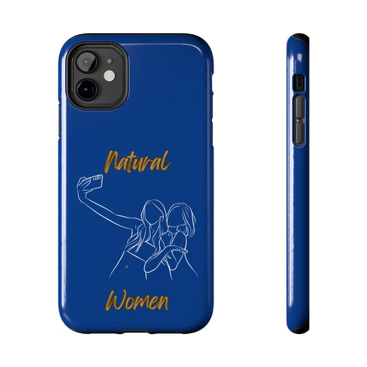 Natural Woman Friends Selfie (WL)Tough Phone Cases DARK BLUE