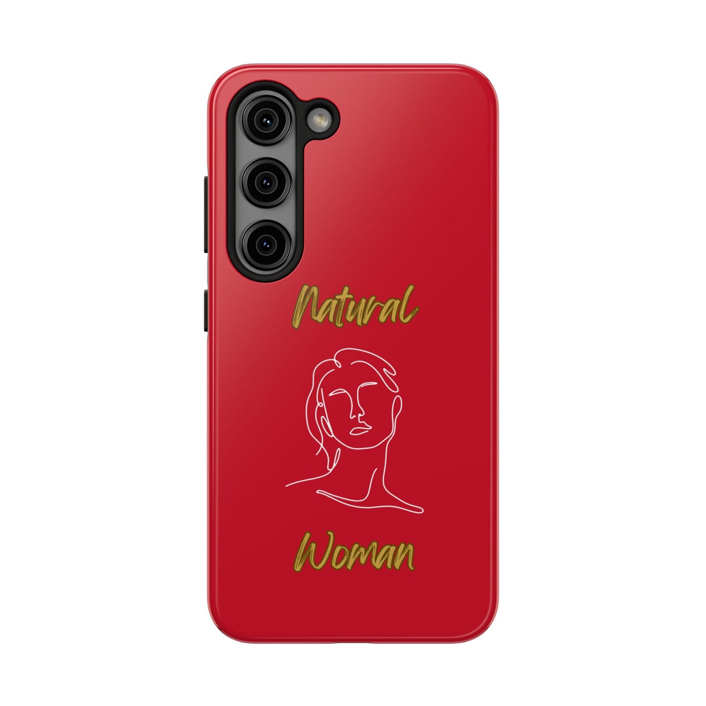 Natural Woman Hello (WL)Tough Phone Cases DARK RED