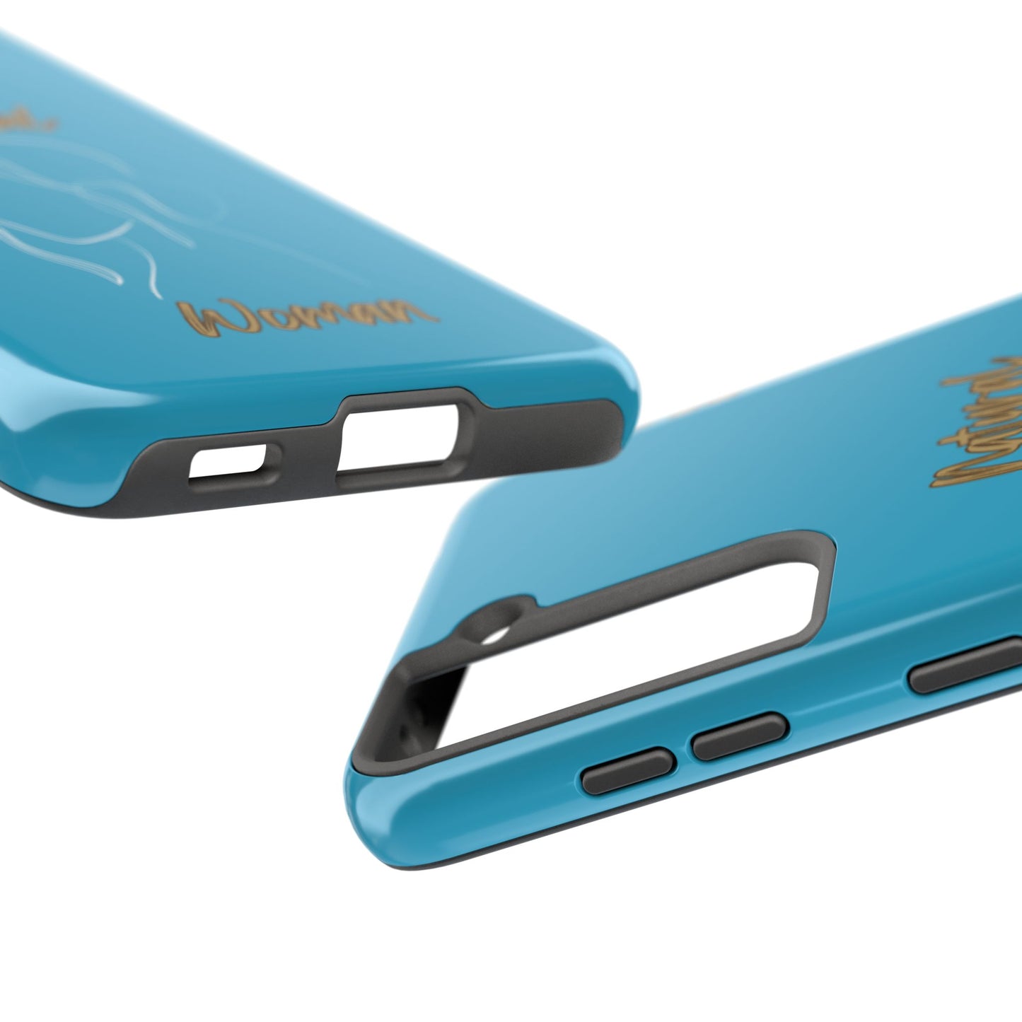 Natural Woman Hanging Hair (WL) Tough Phone Cases TURQUOISE