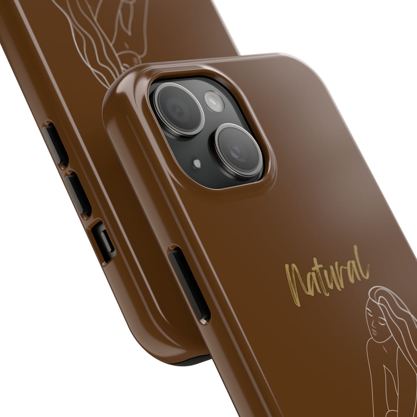 Natural Woman Beauty (WL) Tough Phone Cases BROWN