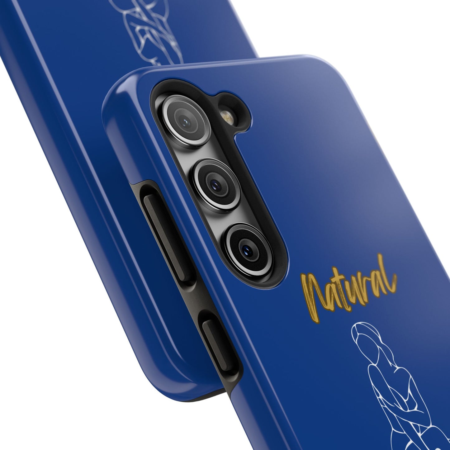 Natural Woman Shoulder Action (WL)Tough Phone Cases DARK BLUE
