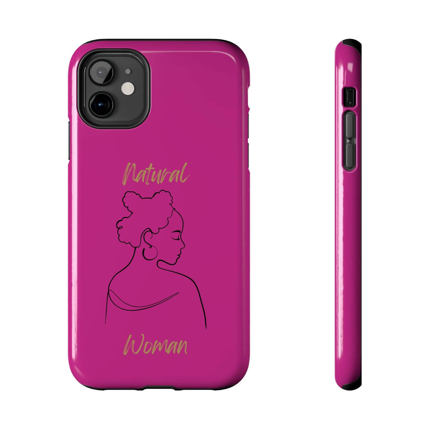 Natural Woman Twists (BL) Tough Phone Cases PINK