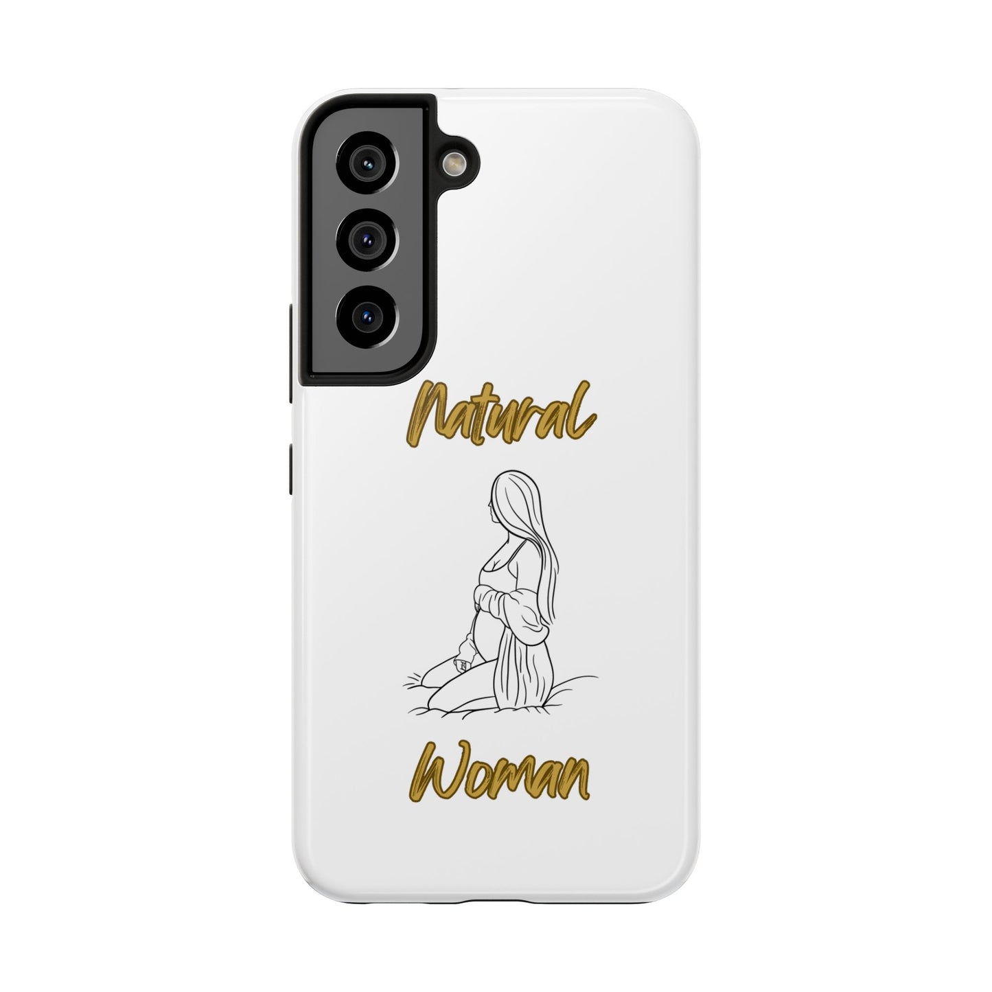 Natural Woman Expecting (BL)Tough Phone Cases WHITE