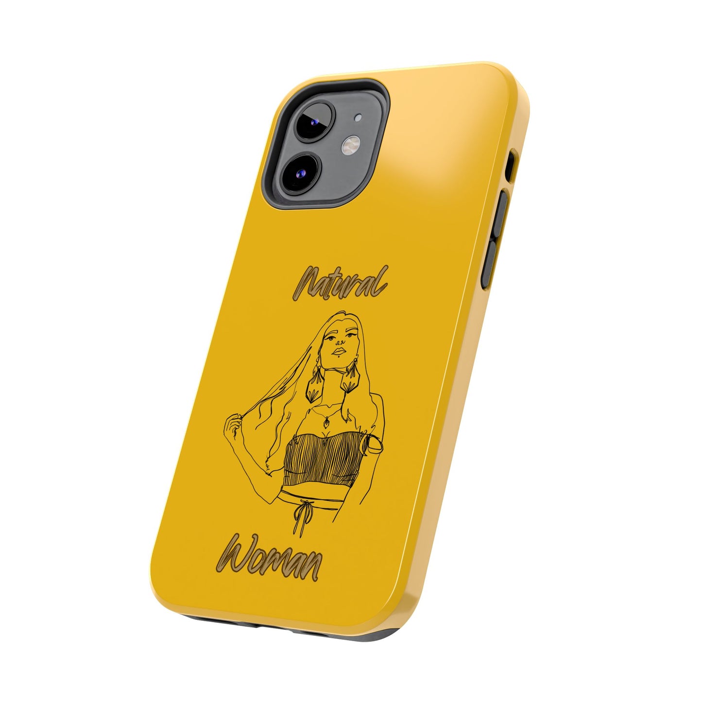 Natural Woman Thinking (BL)Tough Phone Cases YELLOW