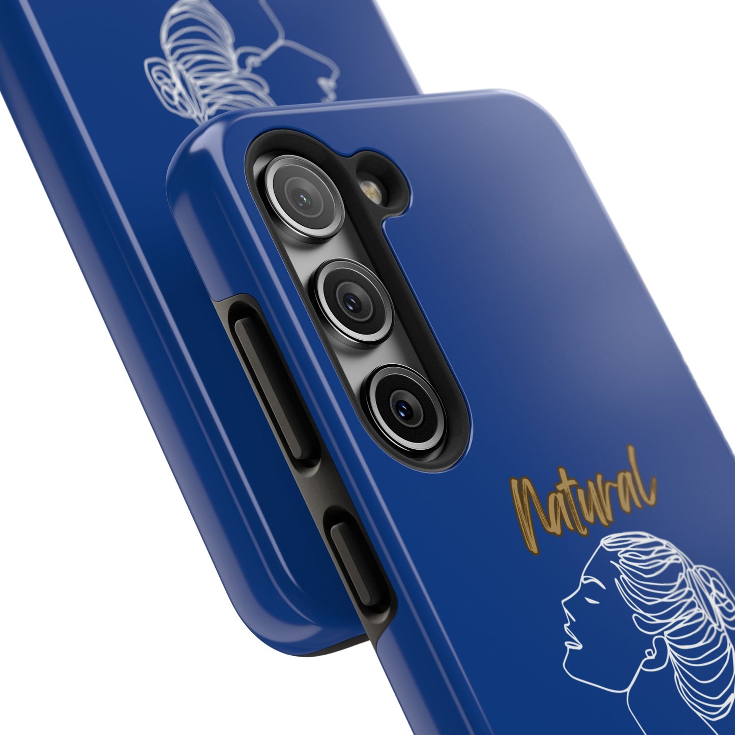 Natural Woman Wet Bun (WL) Tough Phone Cases DARK BLUE