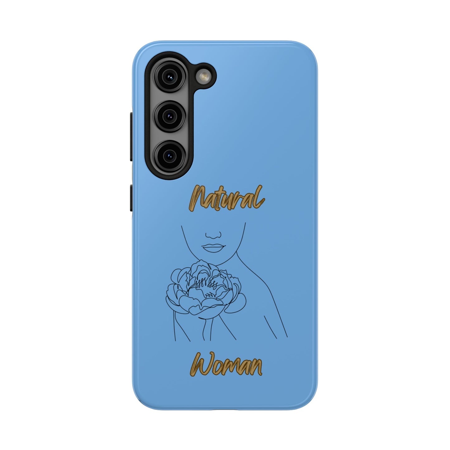 Natural Woman Kissed Flower (BL)Tough Phone Cases LIGHT BLUE
