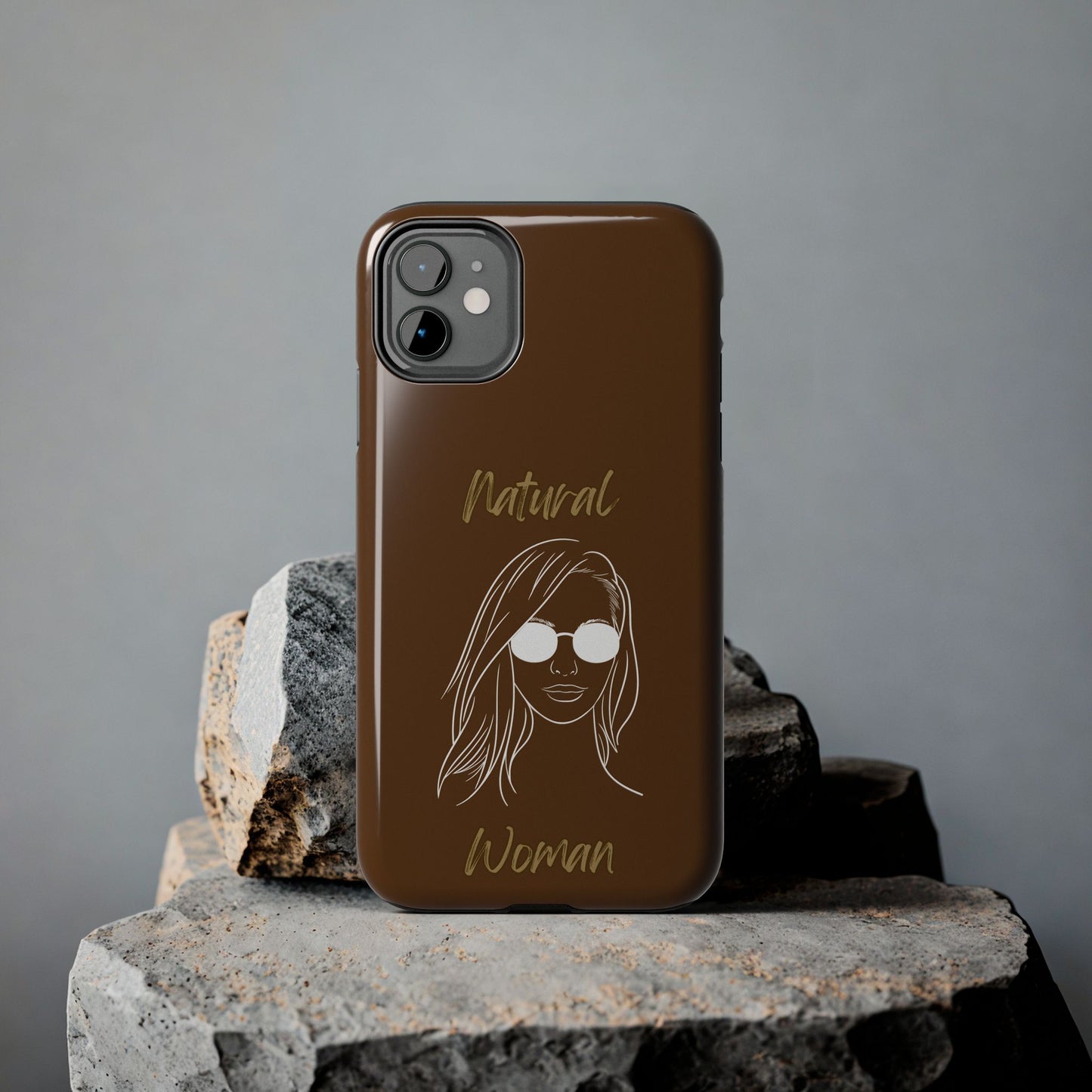 Natural Woman Shades (WL)Tough Phone Cases BROWN