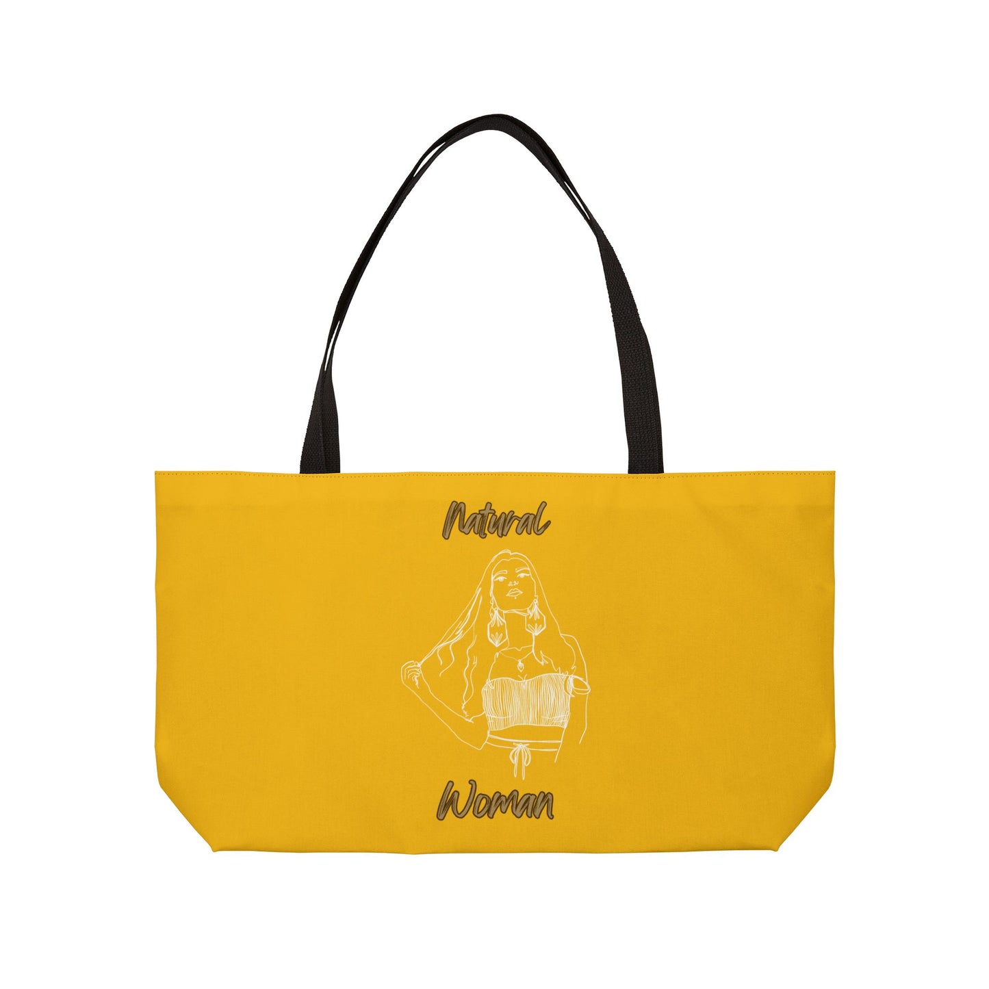 Natural Woman Thinking (WL) Weekender Tote Bag YELLOW