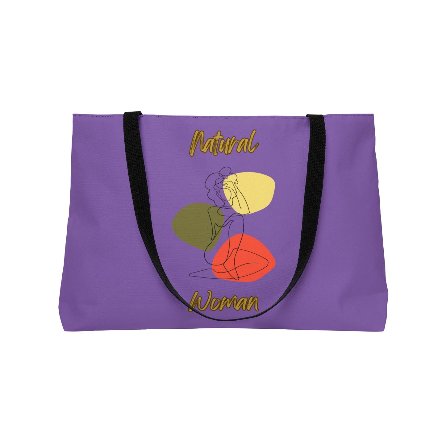 Natural Woman Colorful Pose (BL) Weekender Tote Bag LIGHT PINK