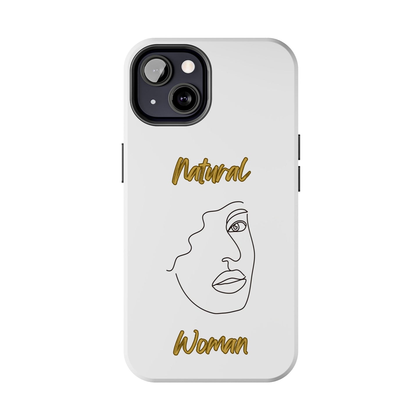 Natural Woman Peekaboo (BL)Tough Phone Cases WHITE
