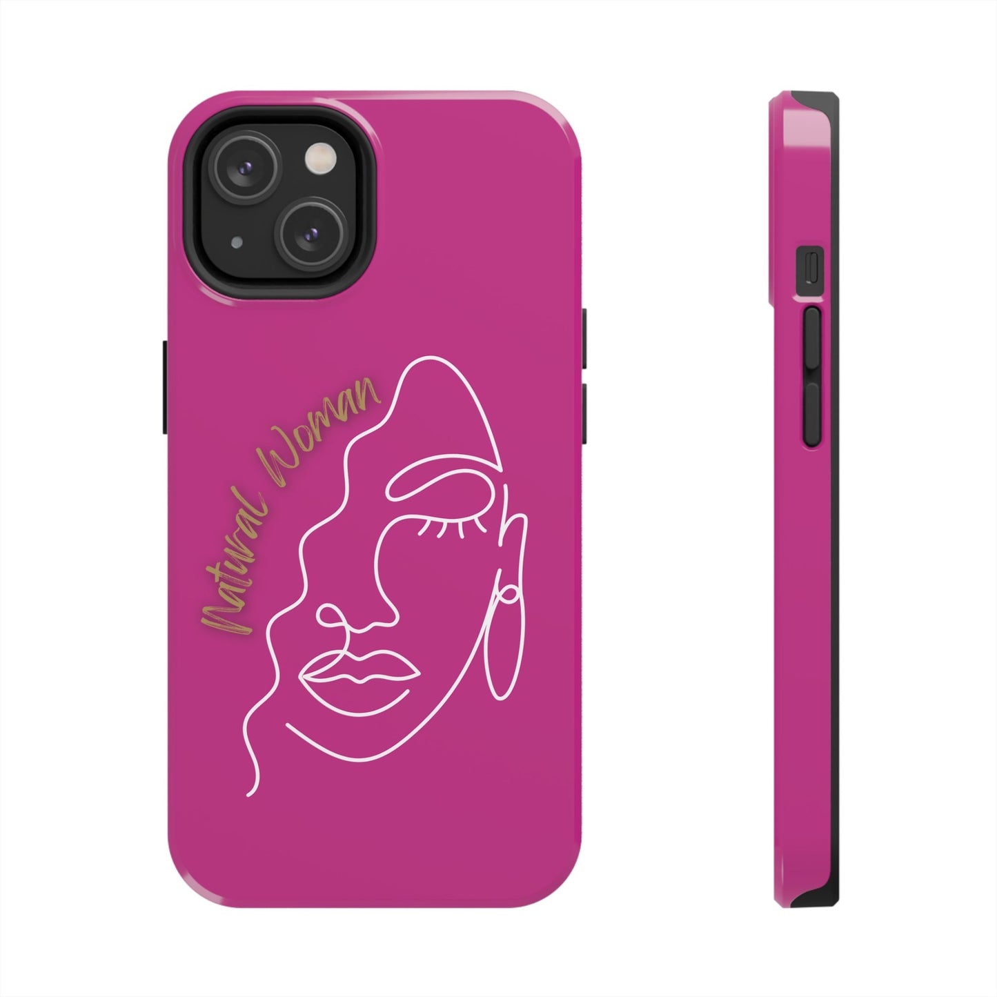 Natural Woman Half Face (WL)Tough Phone Case PINK
