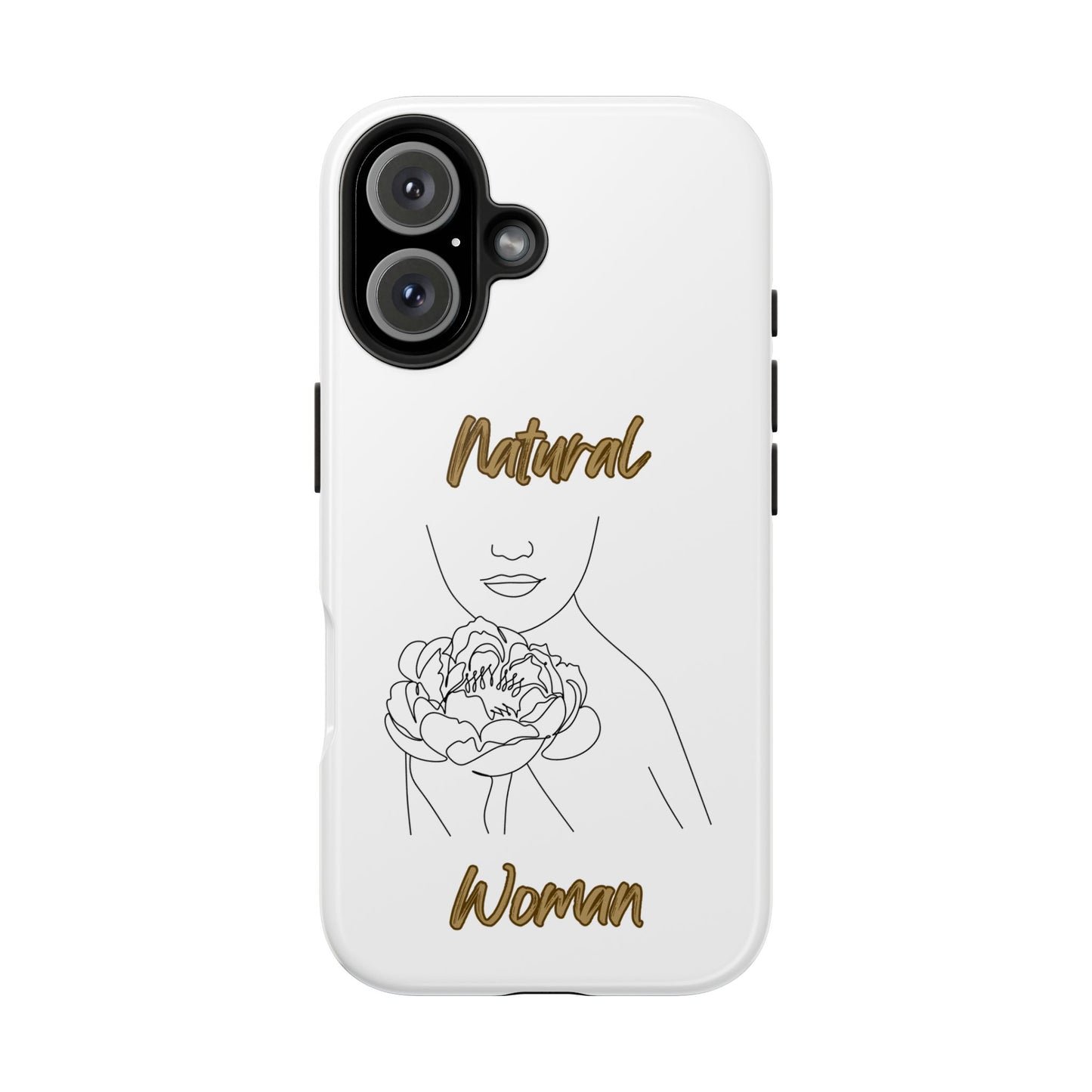 Natural Woman Kissed Flower (BL)Tough Phone Cases WHITE