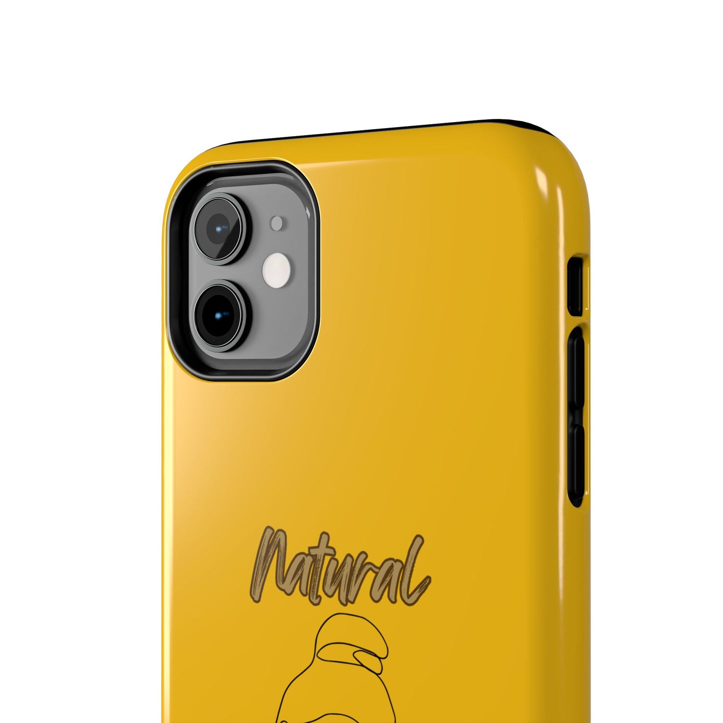 Natural Woman Sassy Bun (BL) Tough Phone Cases YELLOW