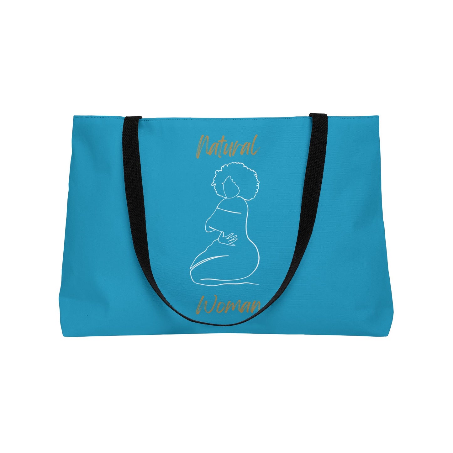Natural Woman Hug (WL) Weekender Tote Bag TURQUOISE