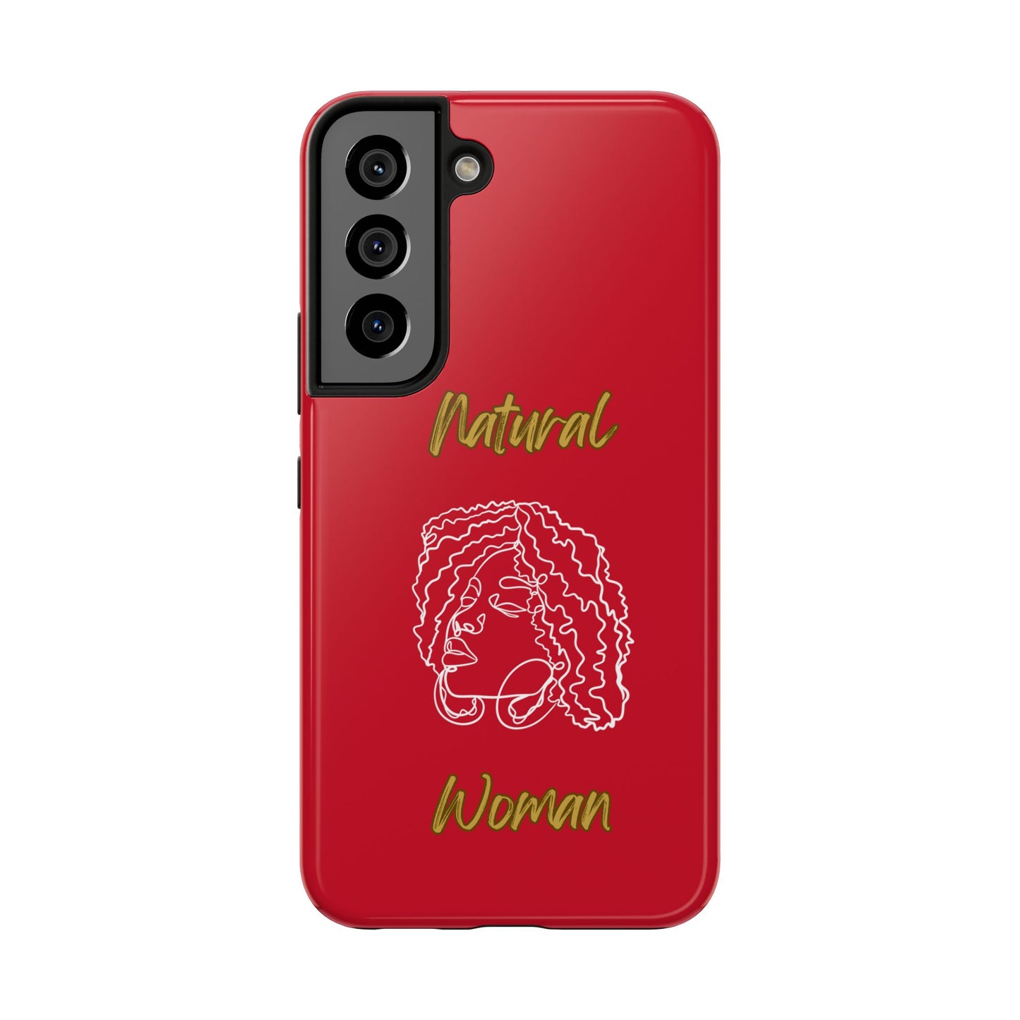 Natural Woman Naturally Me (WL)Tough Phone Cases DARK RED