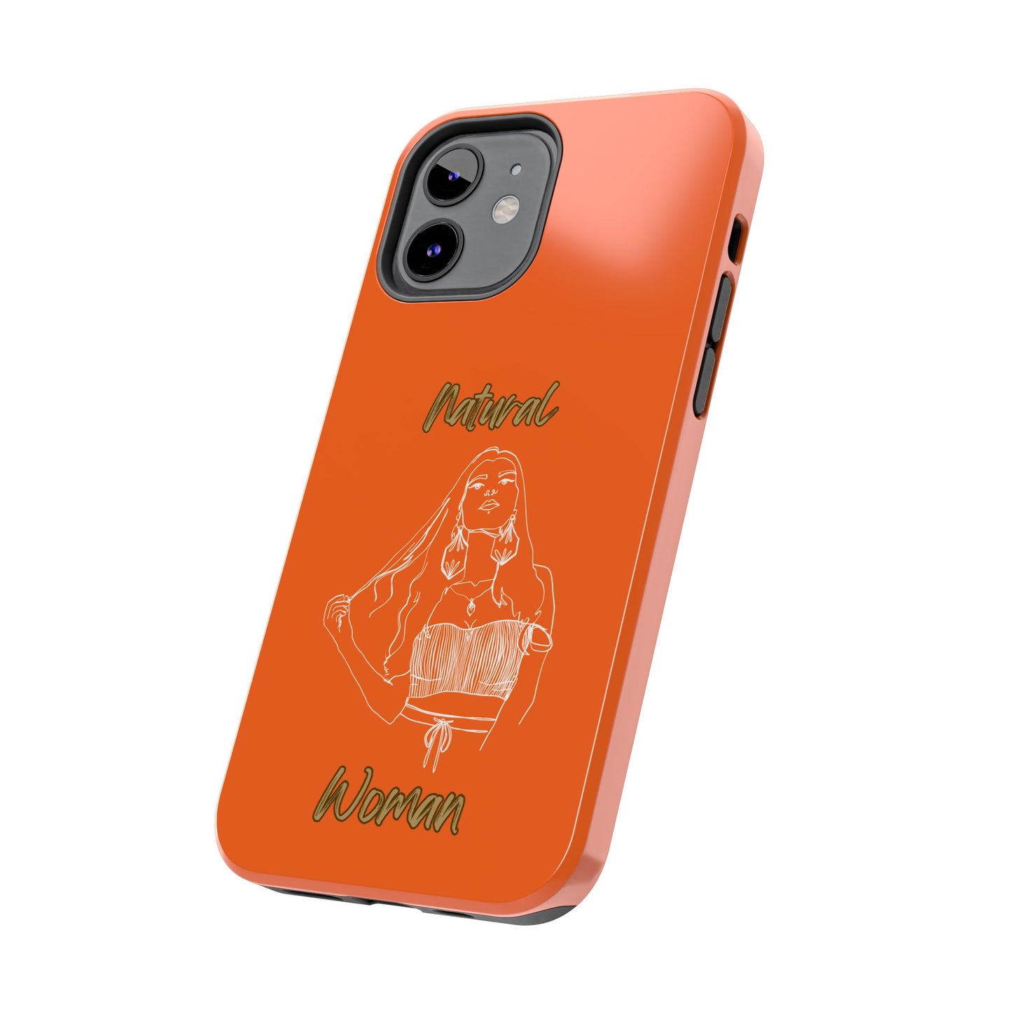 Natural Woman Thinking (WL)Tough Phone Cases ORANGE