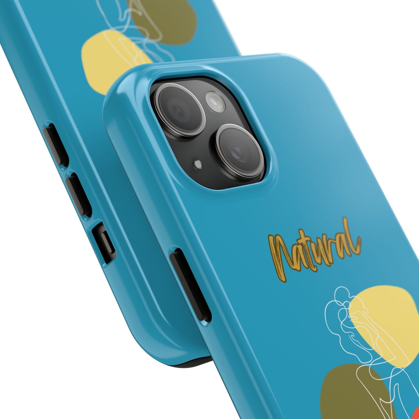 Natural Woman Colorful Pose (WL)Tough Phone Cases TURQUOISE