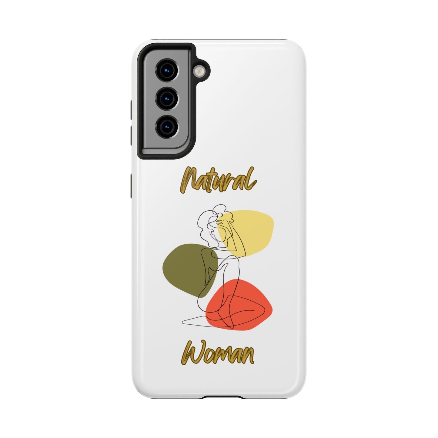 Natural Woman Colorful Pose (BL)Tough Phone Cases WHITE