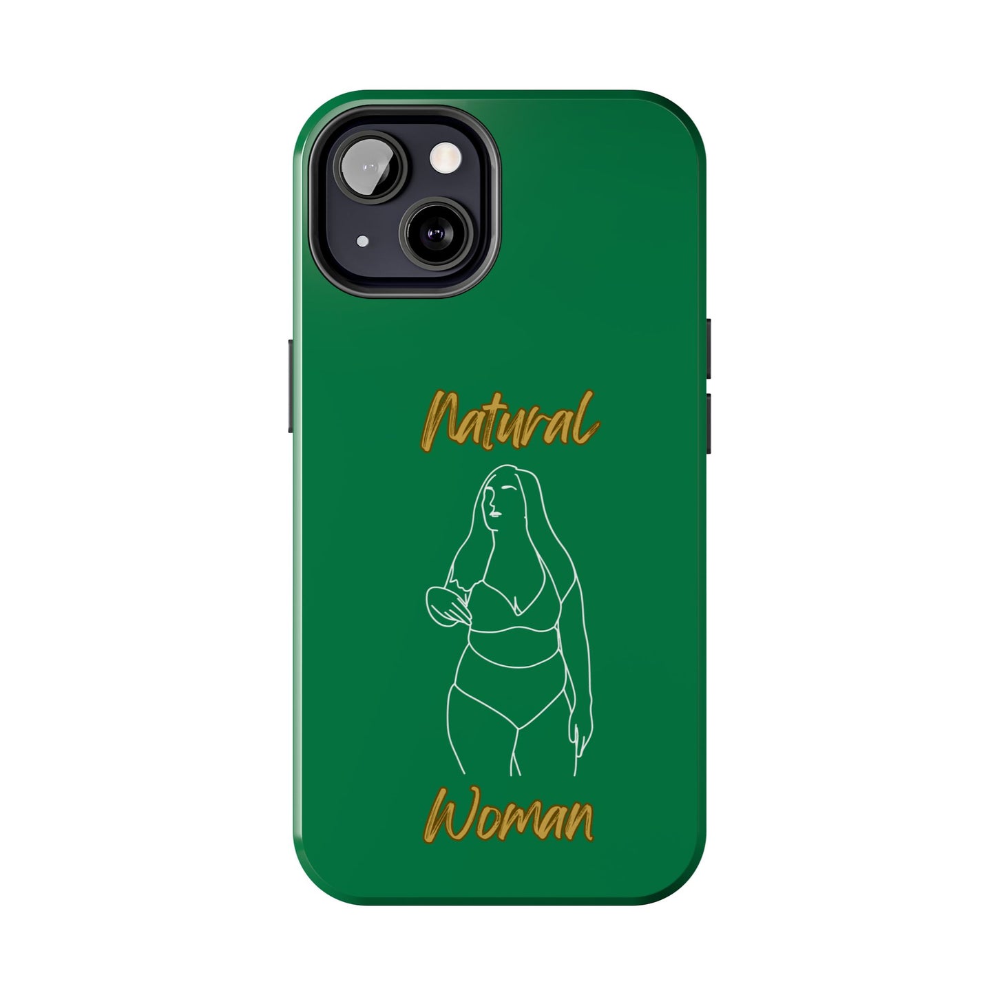 Natural Woman Full Beauty (WL)Tough Phone Cases DARK GREEN
