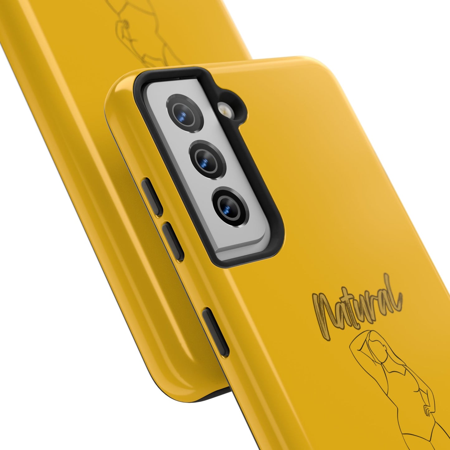 Natural Woman Looking Good (BL)Tough Phone Cases YELLOW