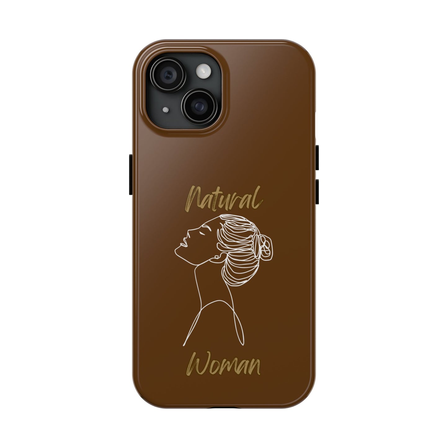 Natural Woman Wet Bun (WL) Tough Phone Cases BROWN