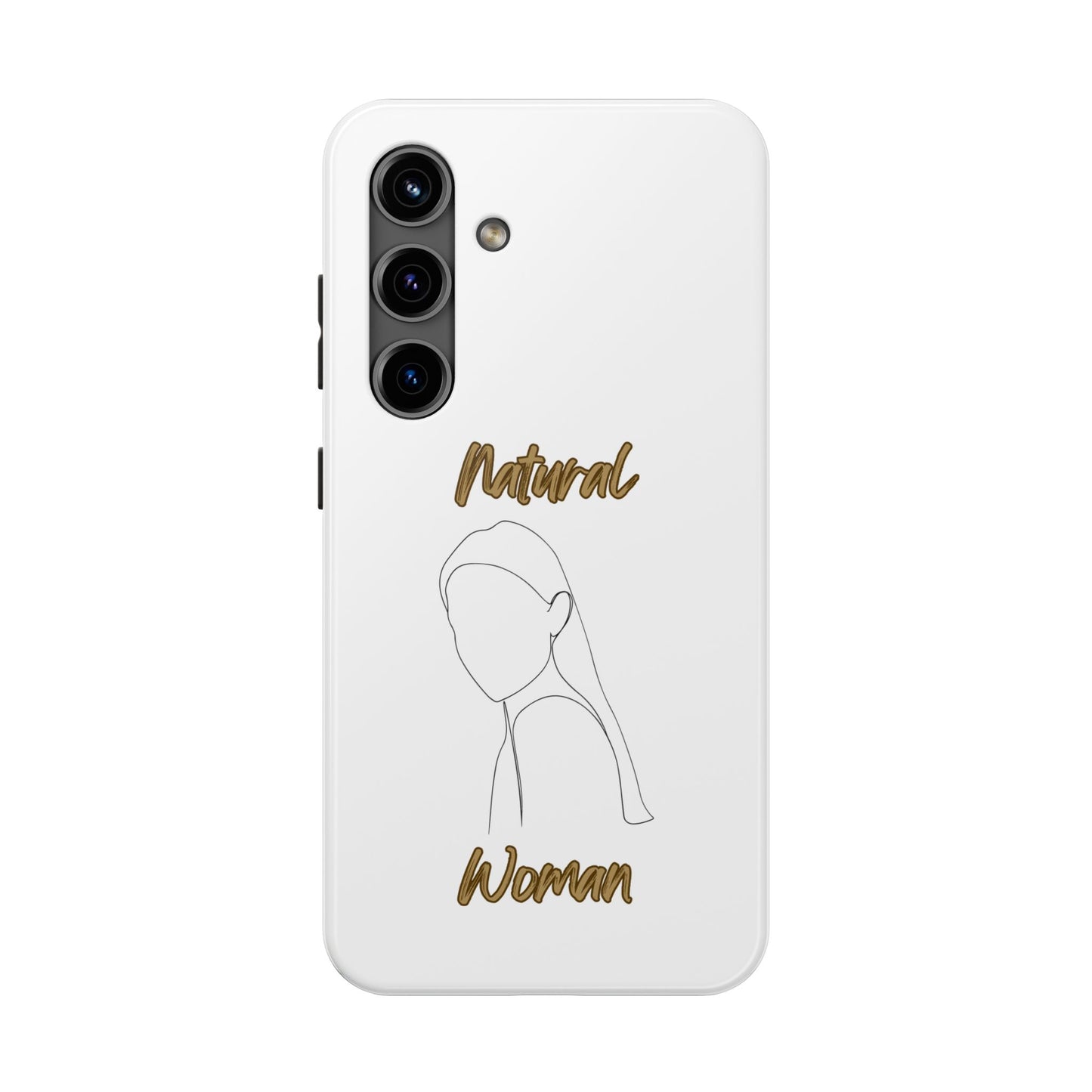 Natural Woman Tilted Look (BL) Tough Phone Cases WHITE