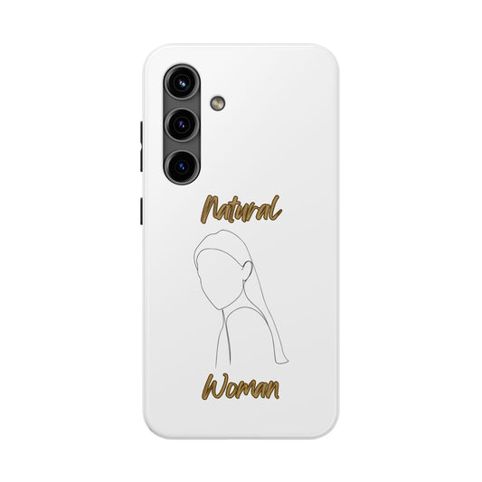 Natural Woman Tilted Look (BL) Tough Phone Cases WHITE