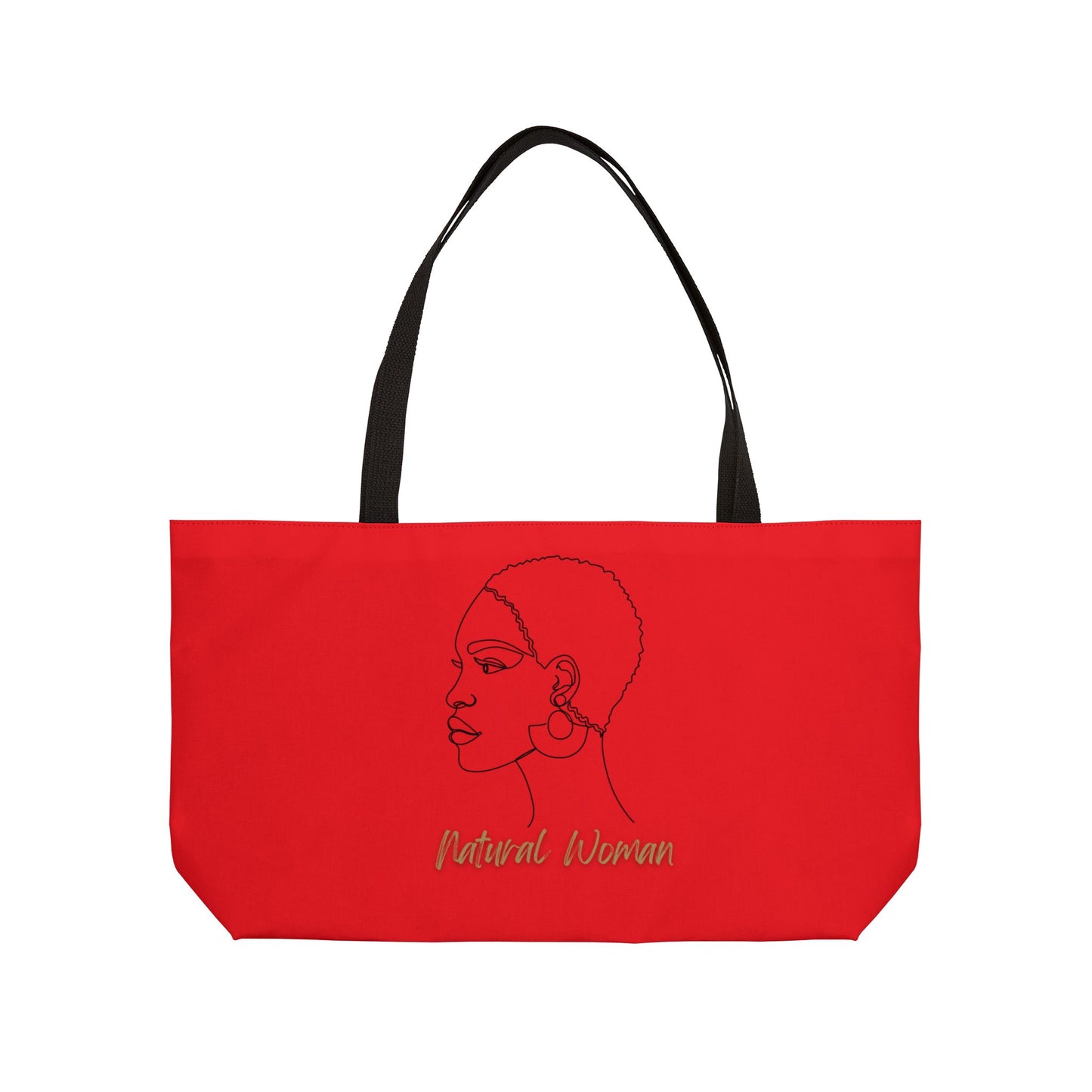 Natural Woman Finger Wave (BL) Weekender Tote Bag RED