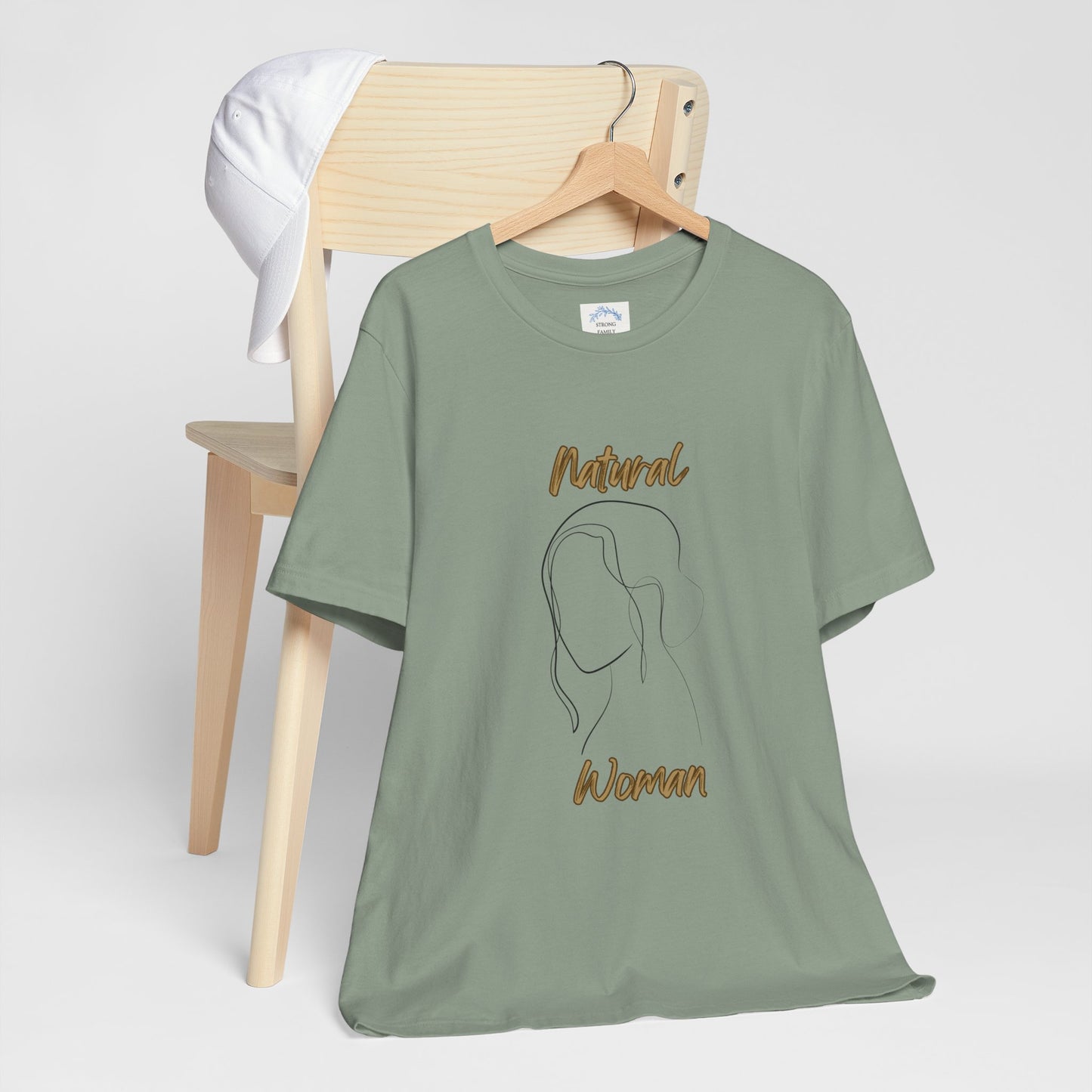 Natural Woman Hanging hair (BL) Short Sleeve T-Shirt