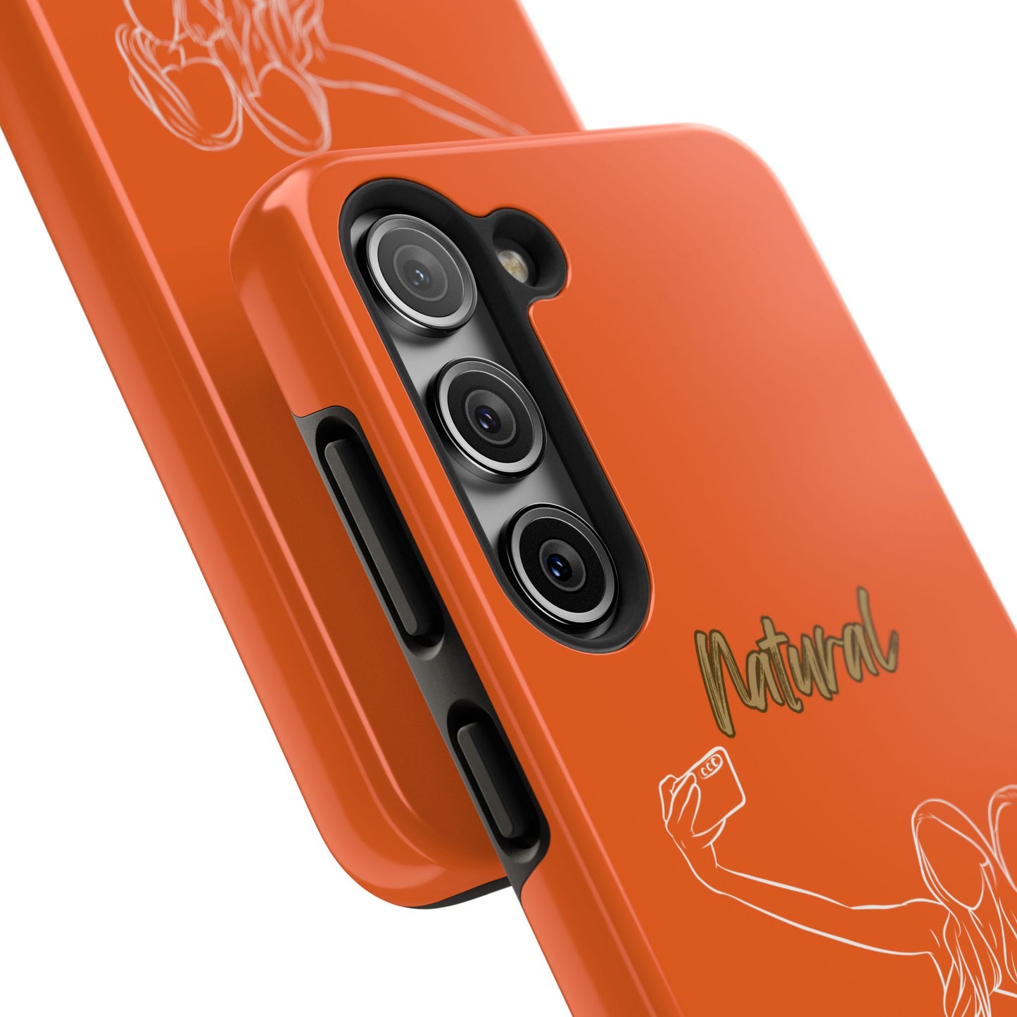 Natural Woman Friends Selfie (WL)Tough Phone Cases ORANGE