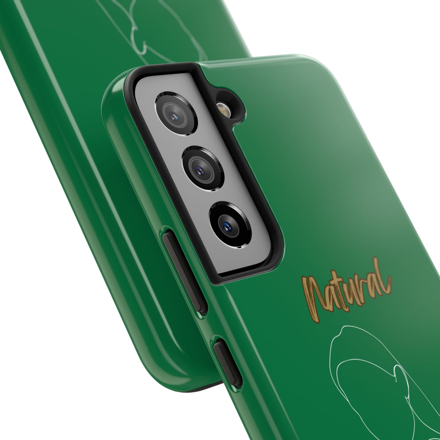 Natural Woman Tilted Look (WL) Tough Phone Cases DARK GREEN