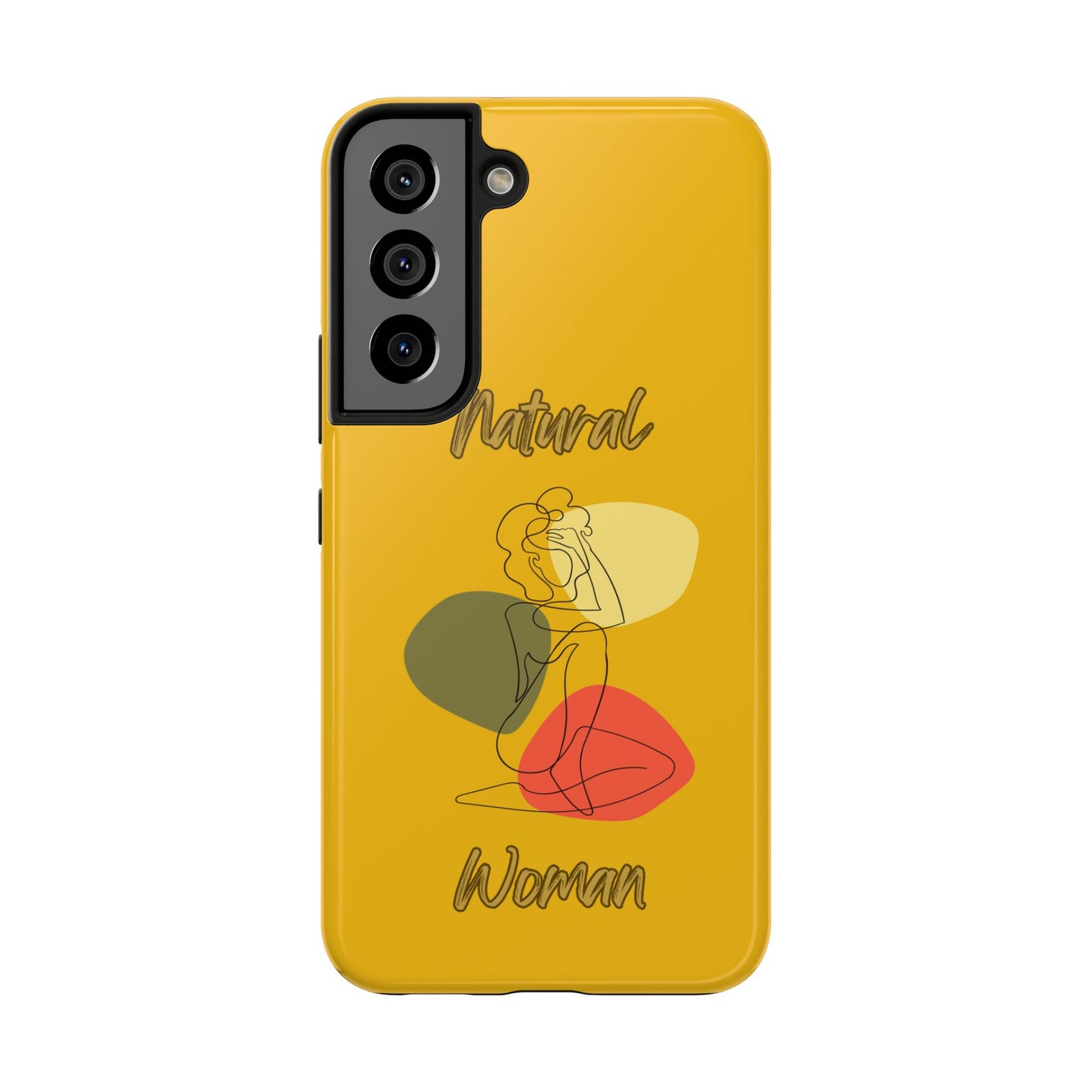 Natural Woman Colorful Pose (BL)Tough Phone Cases YELLOW