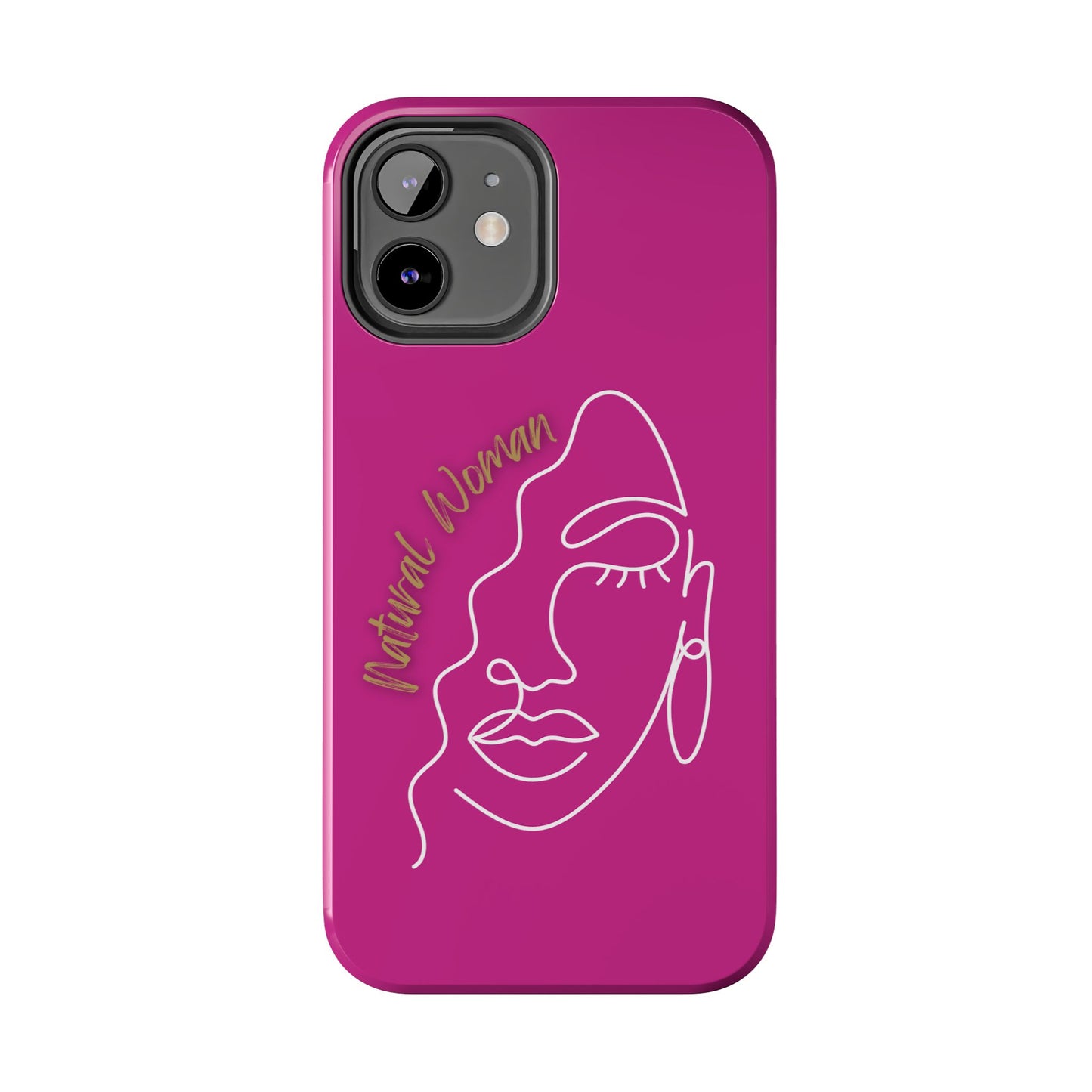 Natural Woman Half Face (WL)Tough Phone Case PINK