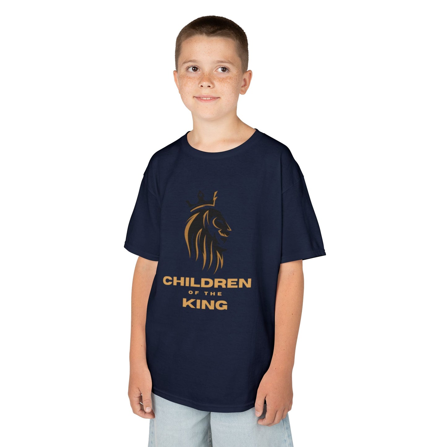 Children of the King Inspirational Kids Cotton T-Shirt (BL)