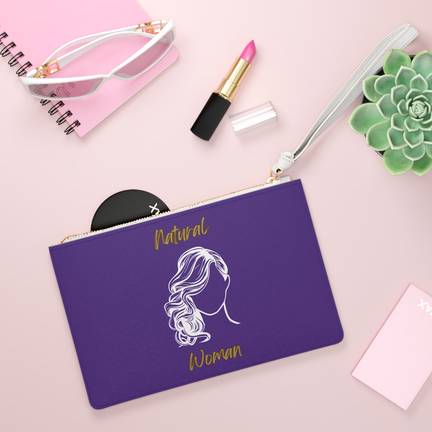 Natural Woman Long Curl (WL) Clutch Bag PURPLE